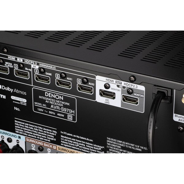 Main product image for Denon AVR-S970H 7.2 Channel Full 8K Ultra HD AV Receiver with 3D Audio 90 Watts per Channel245-4002